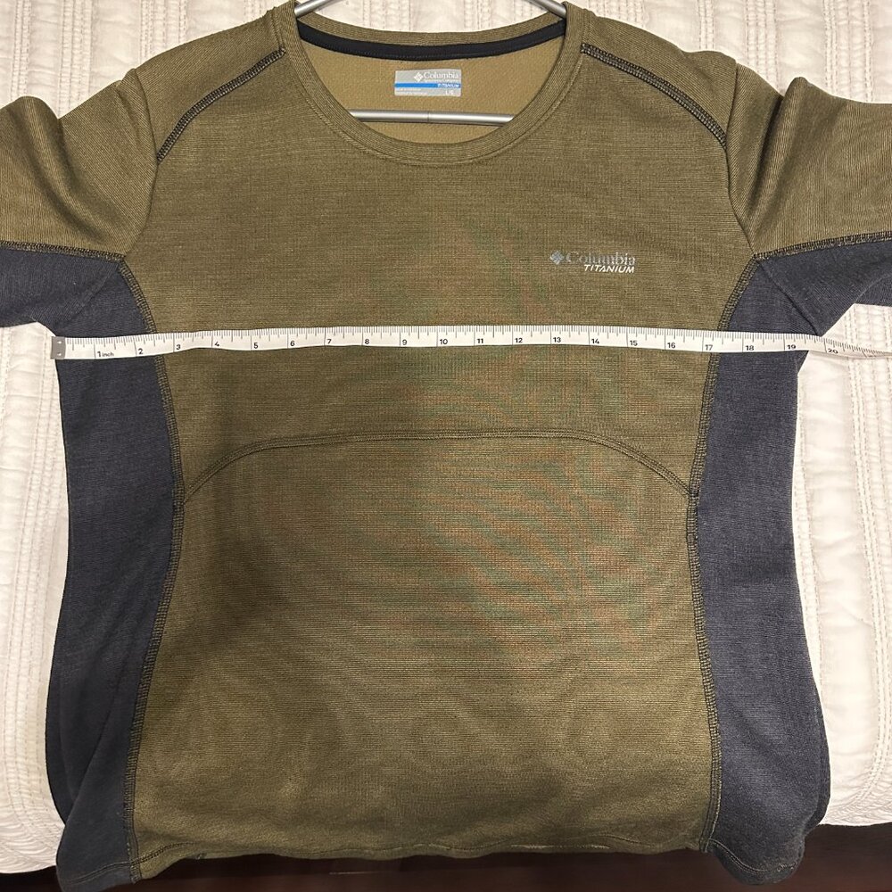 Columbia Titanium Long Sleeve Shirt - Size Large - Wool Blend - Picture 2 of 8